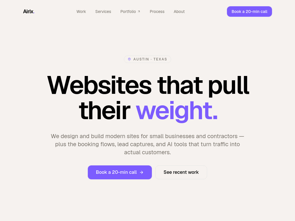 Airix Web Designs preview